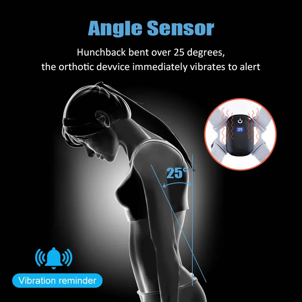 Smart Posture Corrector – Vibration Sensor Reminder for Adults & Kids